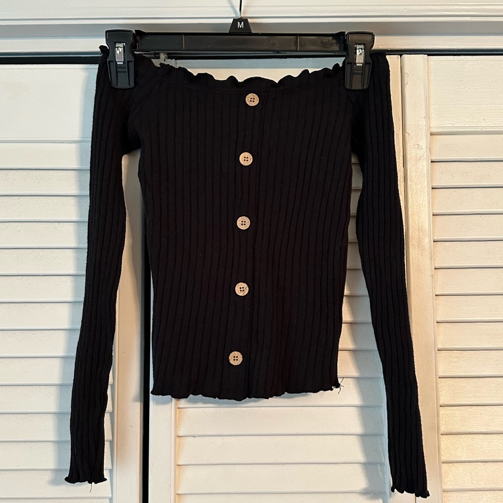 Off the shoulder crop top